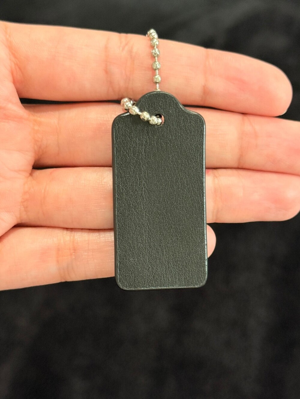2" Modern Coach Leather Key Fob Keychain Hang Tag Hangtag - Picture 2 of 3